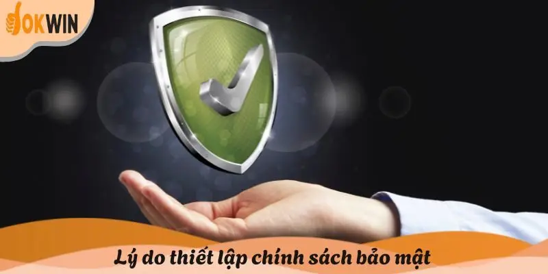 Lý do thiết lập chính sách bảo mật