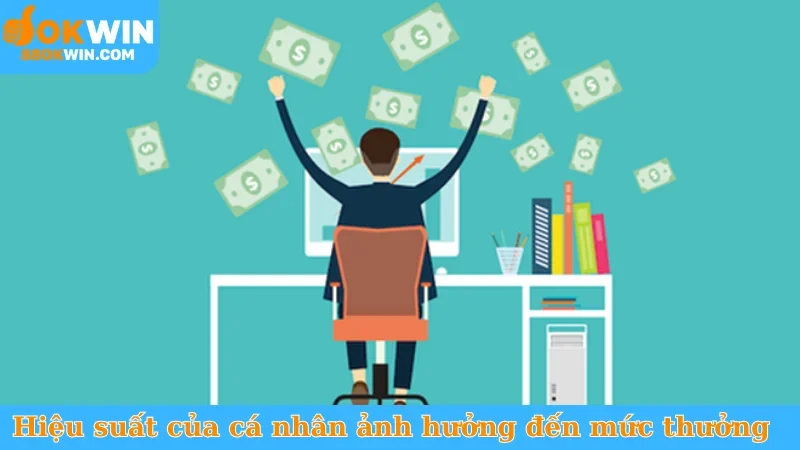Hiệu suất của cá nhân ảnh hưởng đến mức thưởng
